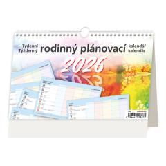  Kalendář Týdenní rodinný plánovací kalendář