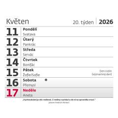  Plánovací kalendář Vlčí máky