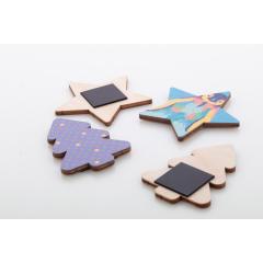 Vánoční magnet na ledničku na zakázku, vánoční stromeček Woofri Xmas