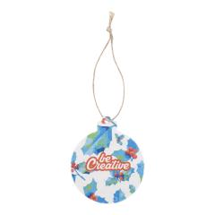 vlastn&iacute; v&aacute;nočn&iacute; ozdoba na stromeček ze sem&iacute;nkov&eacute;ho pap&iacute;ru, kulat&aacute; CreaJul Seed