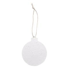 Vlastní vánoční ozdoba na stromeček ze semínkového papíru, kulatá CreaJul Seed