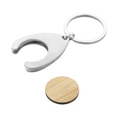 Přívěšek na klíče z RPU se žetonem na vozíku Zoinc