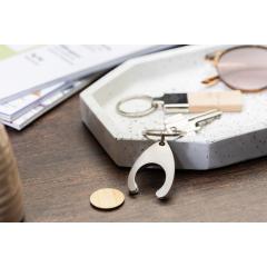 Přívěšek na klíče z RPU se žetonem na vozíku Zoinc