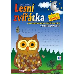  Grafomotorická omalovánka - A4 - Lesní zvířátka