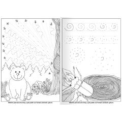  Grafomotorická omalovánka - A4 - Lesní zvířátka